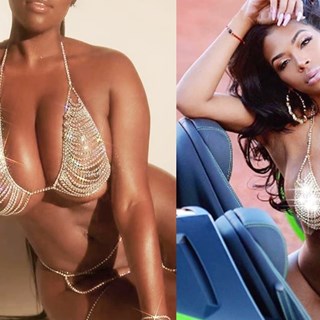 Arnés De Pecho con Brillantes de cristal. - Imagen 2