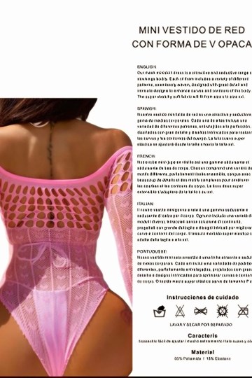 Body rosa de malla. - Imagen 2