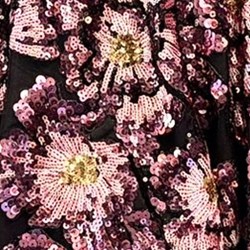 Chaqueta bomber de lentejuelas bordadas. - Imagen 2