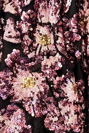 Chaqueta bomber de lentejuelas bordadas. - Imagen 2