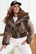 Chaqueta Bomber marron con lentejuelas. - Imagen 1
