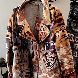 Chaqueta de neopreno rock animal print. - Imagen 1