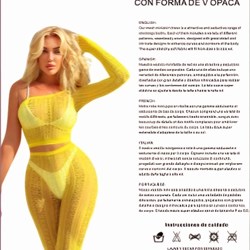 Conjunto amarillo de malla. - Imagen 2