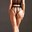 Conjunto negro de malla de top y braga. - Imagen 2