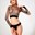 Conjunto negro malla de Top y Tanga. - Imagen 1