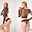Conjunto negro malla de Top y Tanga. - Imagen 2