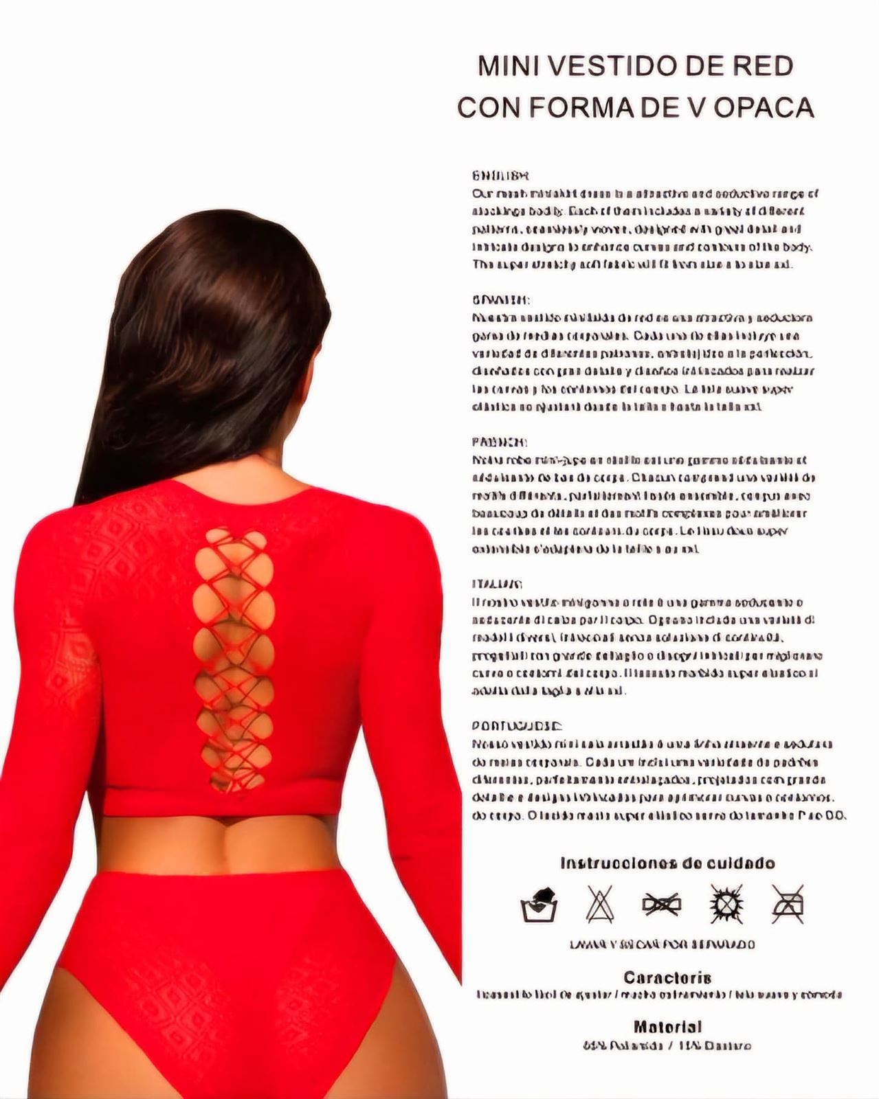 Conjunto rojo de Malla. - Imagen 2