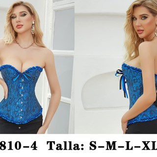 Corset azul Atenea. - Imagen 1