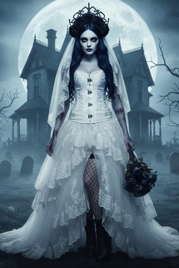 Corset Blanco con Aplicaciones de Polipiel - Imagen 1