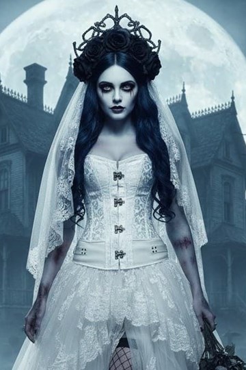 Corset Blanco con Aplicaciones de Polipiel - Imagen 2