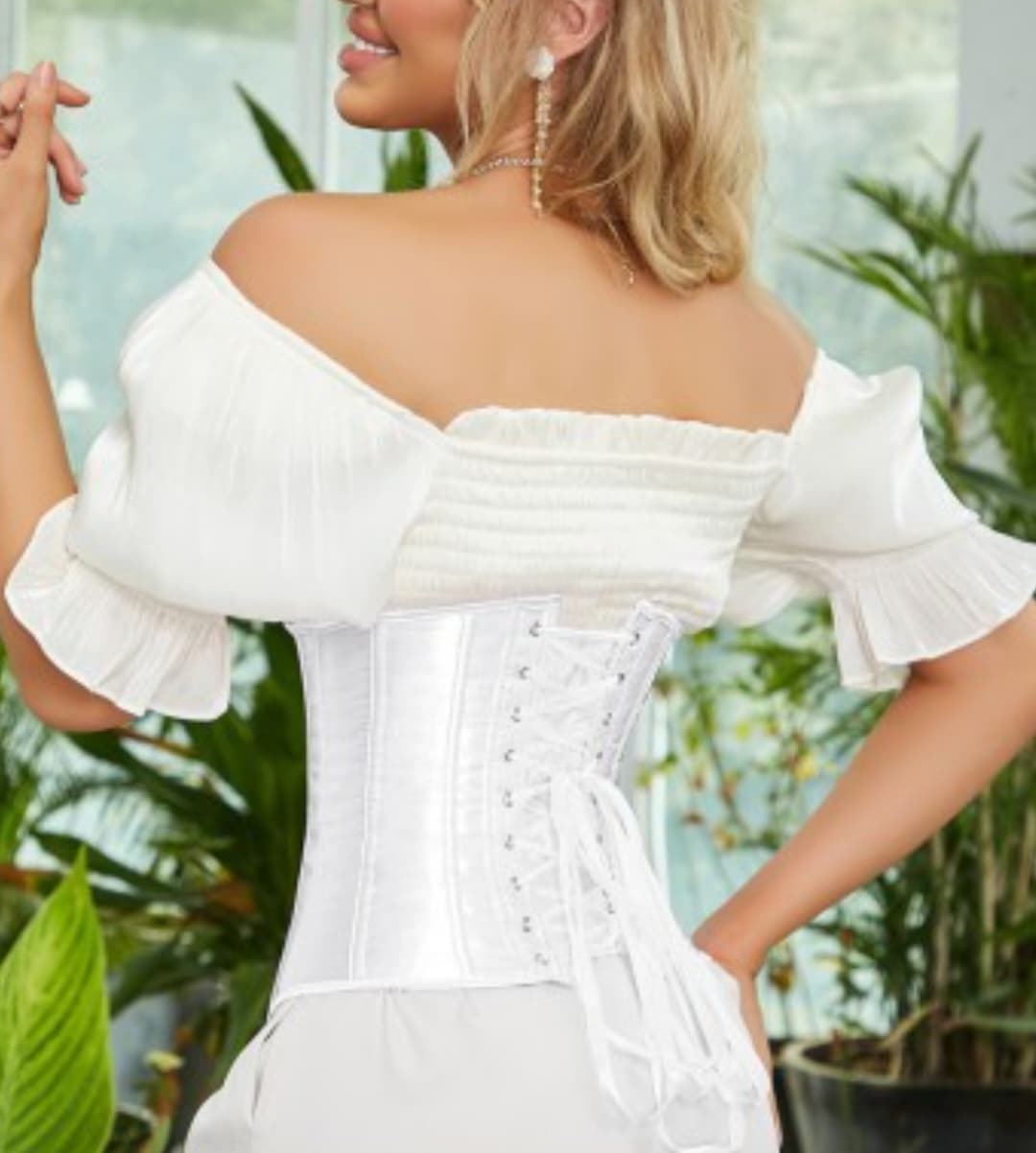 Corset blanco underbust - Imagen 2