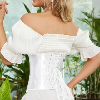 Corset blanco underbust - Imagen 2