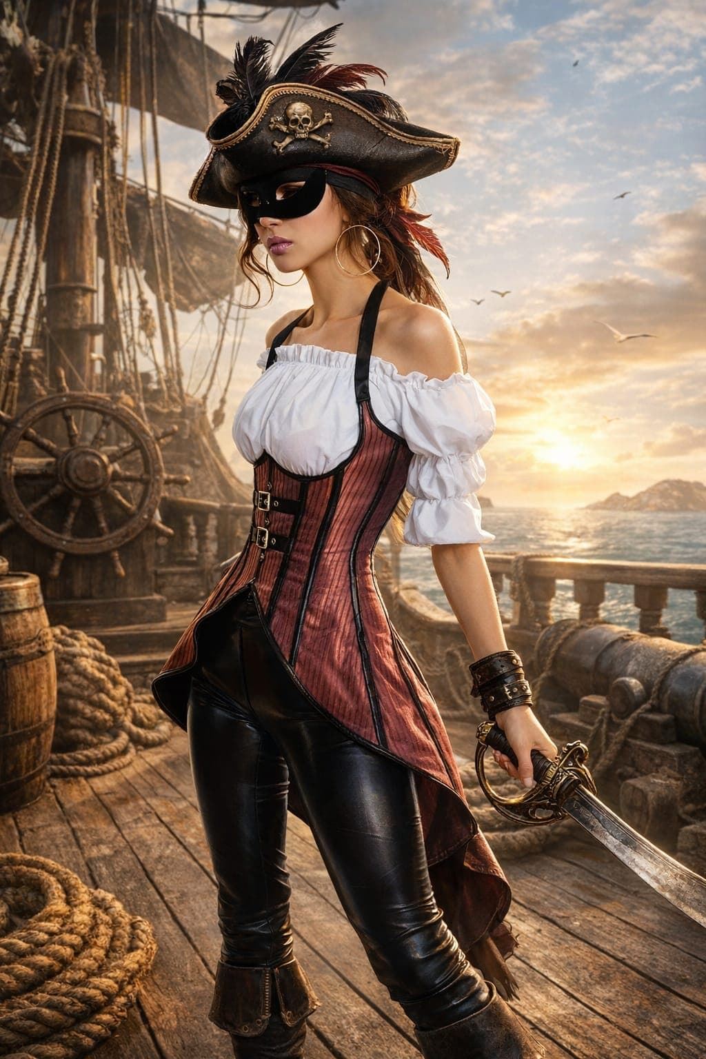 Corset Corsaria con Cola - Imagen 1