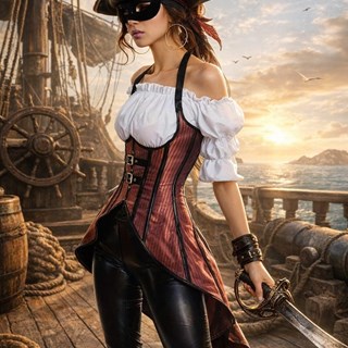 Corset Corsaria con Cola - Imagen 1