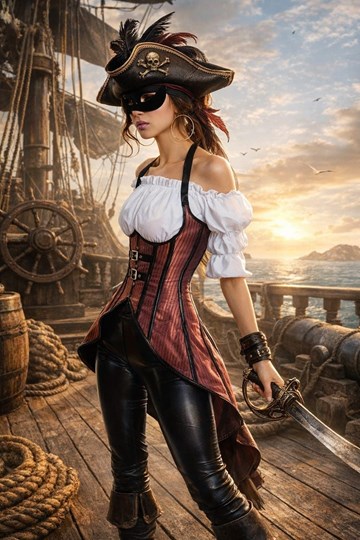 Corset Corsaria con Cola - Imagen 1