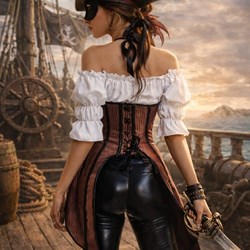 Corset Corsaria con Cola - Imagen 2