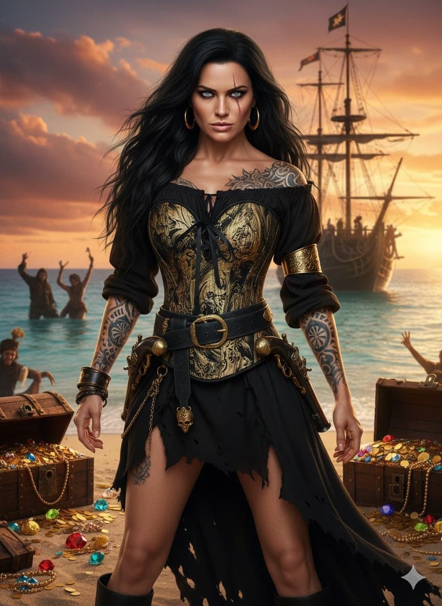 Corset dorado con escote corazón - Imagen 1