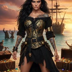 Corset dorado con escote corazón - Imagen 1