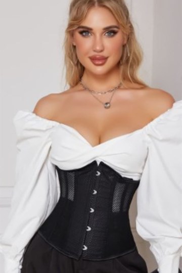 Corset negro bajo pecho underbust. - Imagen 1