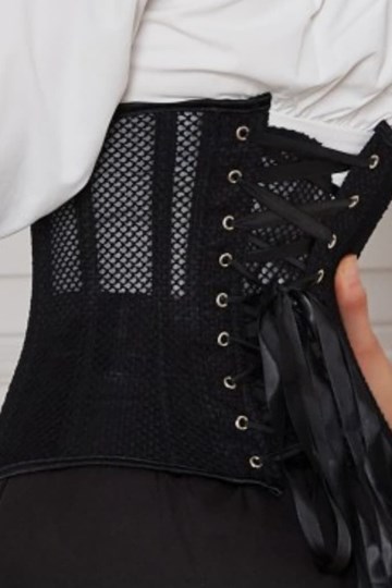 Corset negro bajo pecho underbust. - Imagen 2