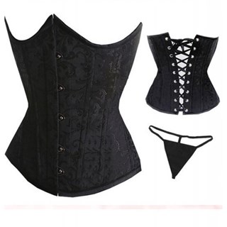 Corset negro Hestia underbust - Imagen 2