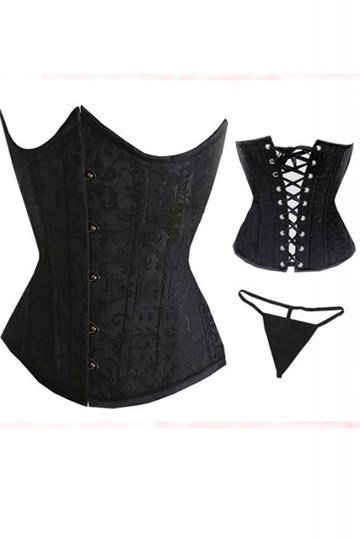 Corset negro Hestia underbust - Imagen 2