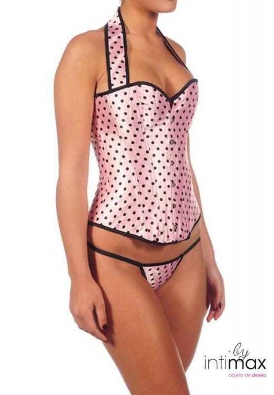 Corset Nornas Rosa Pin-up - Imagen 3