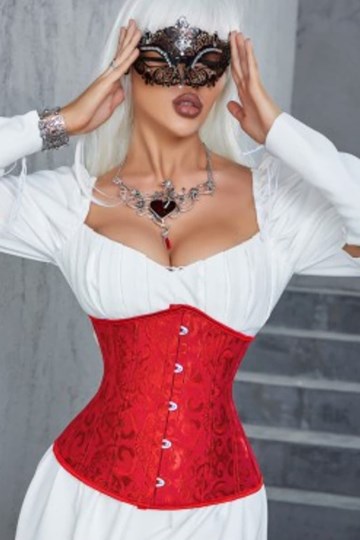 Corset Underbust Rojo. - Imagen 1
