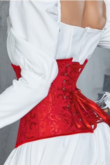 Corset Underbust Rojo. - Imagen 2