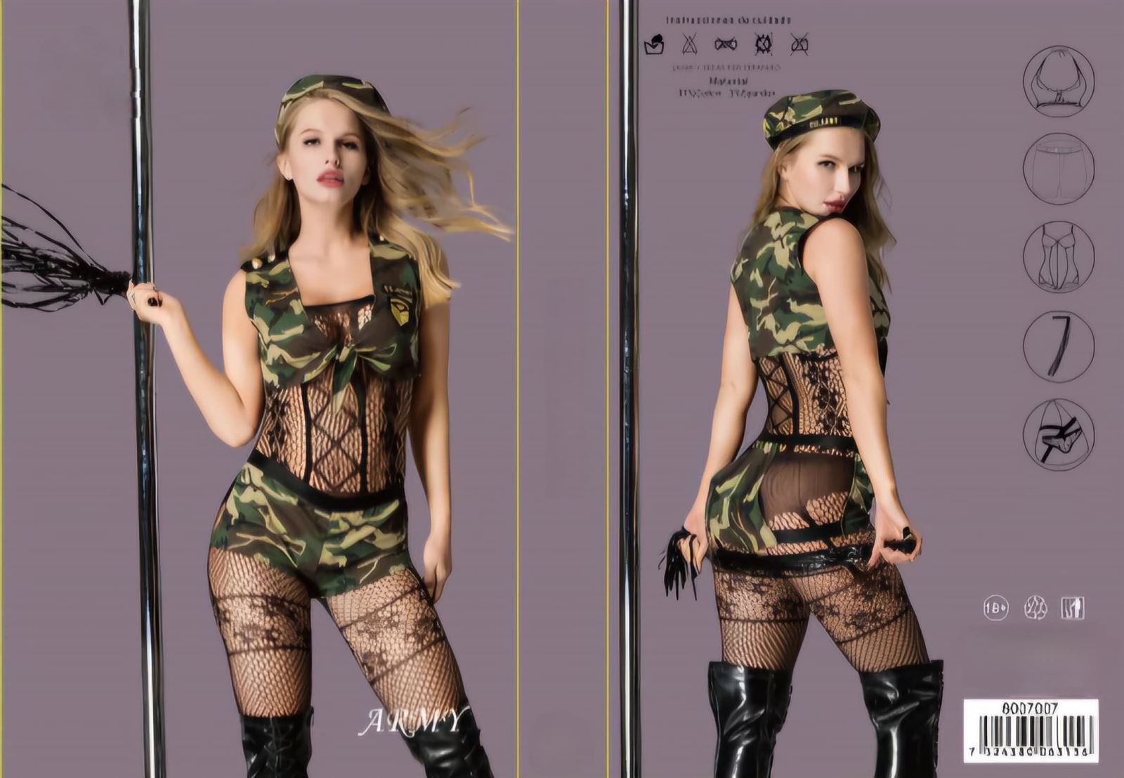 Disfraz Mujer Militar - Imagen 3