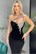 Vestido negro Bandage con pedreria. - Imagen 1